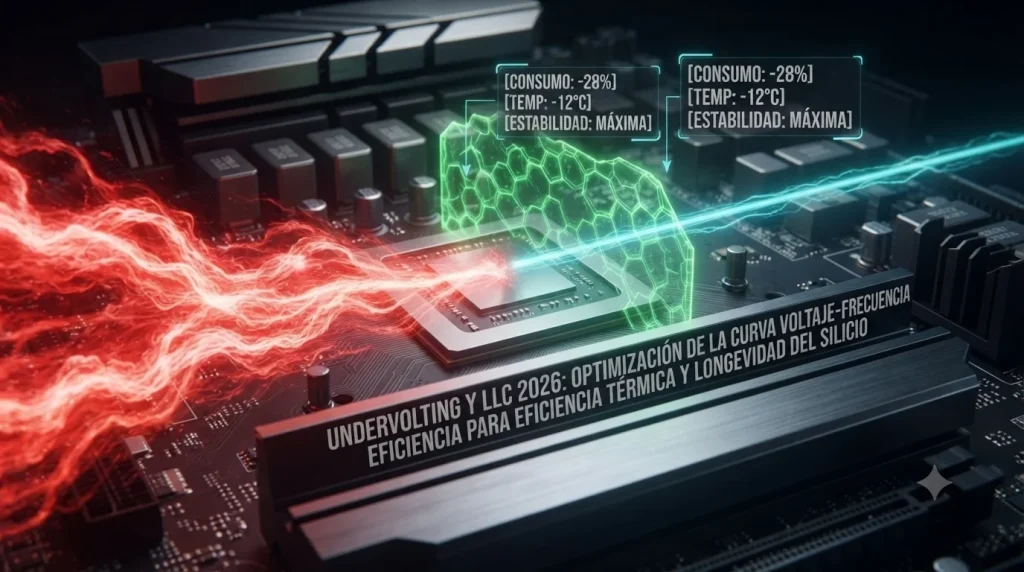 Undervolting de CPU y GPU para la reducción de temperaturas de juntura del silicio y consumo energético dinámico.